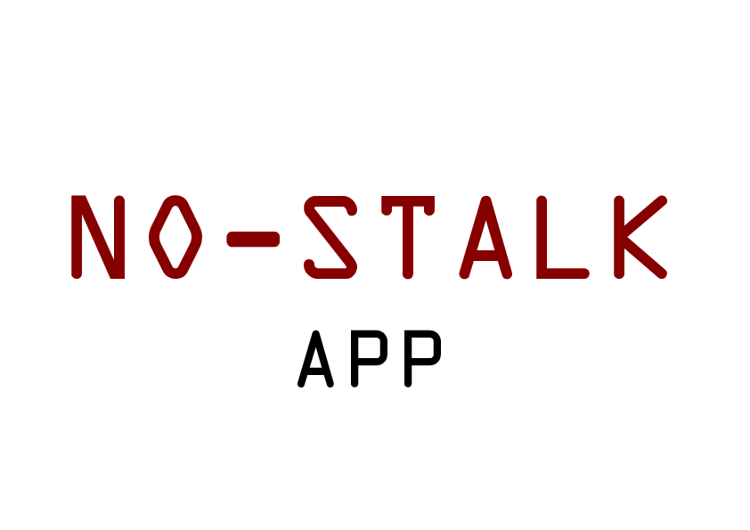 Schriftzug: no-stalk-App