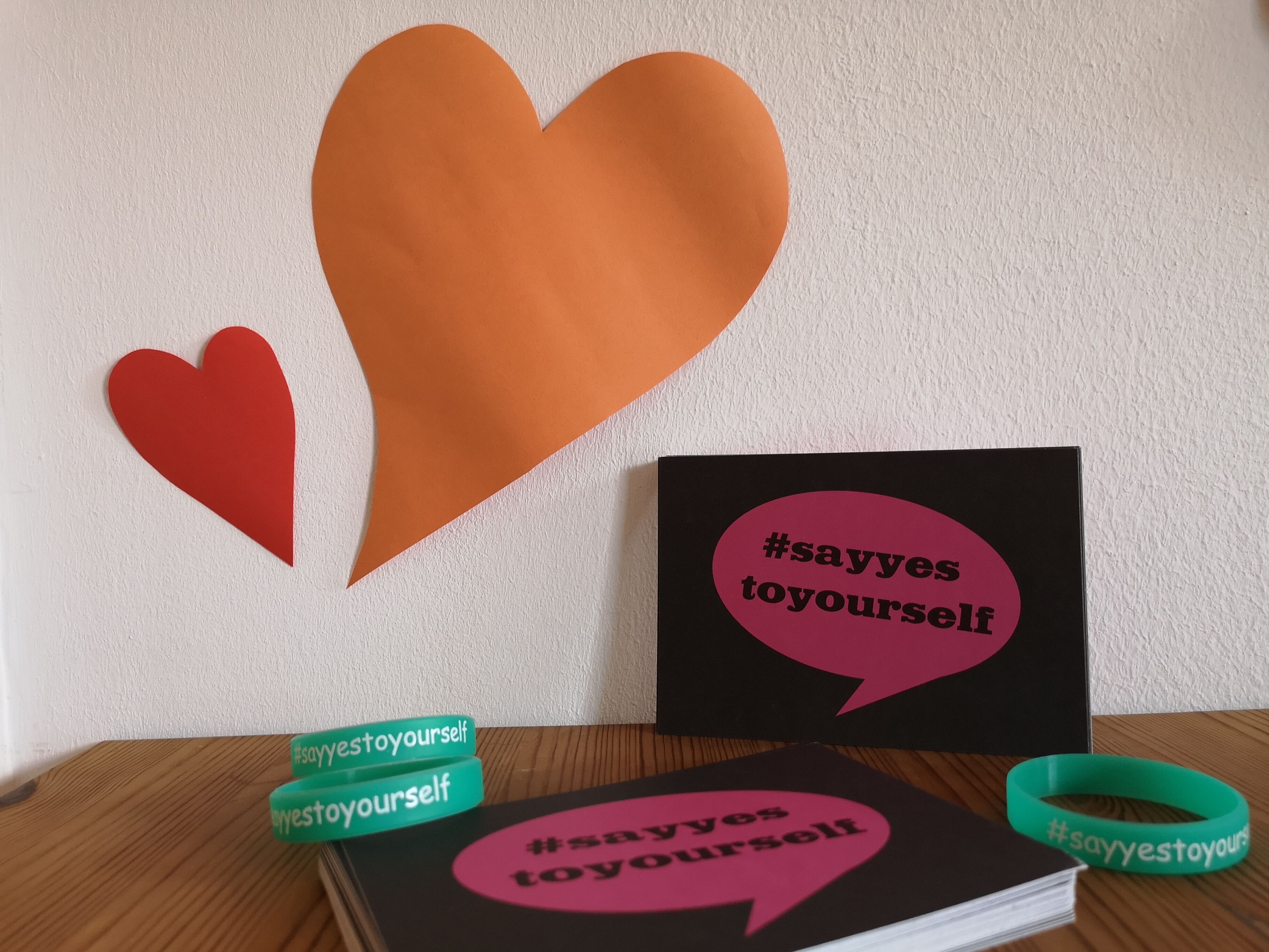 Foto Postkarten und Armbänder say yes to yourself